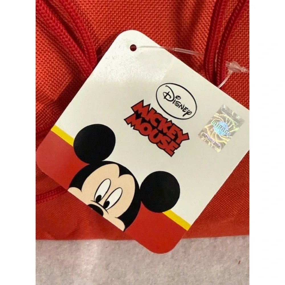 Disney Mickey Mouse Fun With Everyone Red‎ Drawstring Backpack Bag Kids NWT